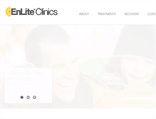 Tablet Screenshot of enliteclinics.com
